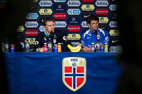 Martin Ødegaard and Morten Morisbak Skjønsberg, press
