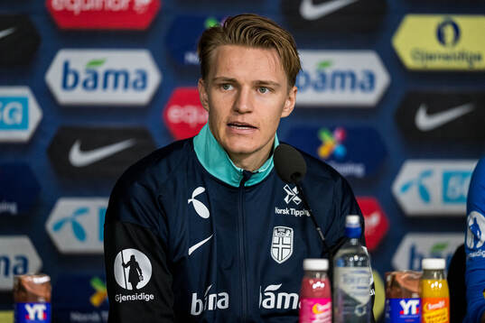 Martin Ødegaard of the Norwegian national football team
