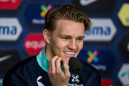 Martin Ødegaard of the Norwegian national football team