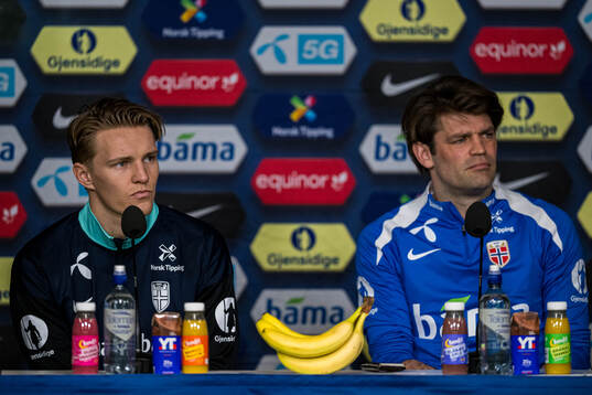 Martin Ødegaard and Morten Morisbak Skjønsberg, press