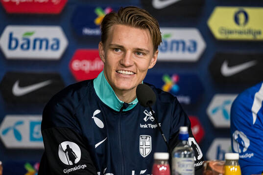 Martin Ødegaard of the Norwegian national football team