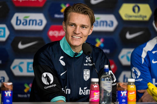Martin Ødegaard of the Norwegian national football team