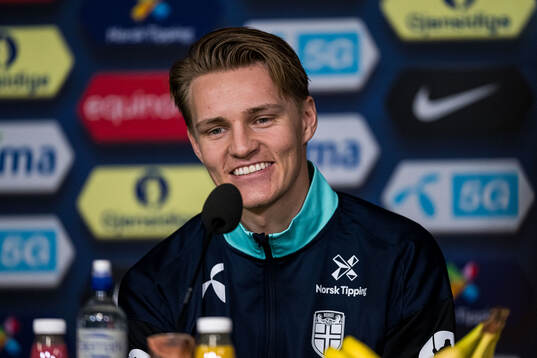Martin Ødegaard of the Norwegian national football team