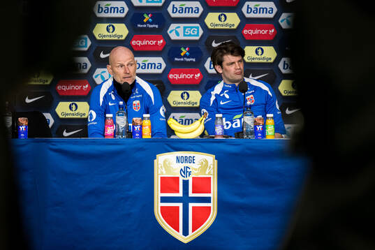 Ståle Solbakken, head coach, and Morten Morisbak