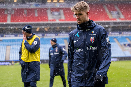 Kristoffer Vassbakk Ajer of the Norwegian national football