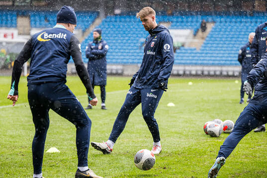 Kristoffer Vassbakk Ajer of the Norwegian national football