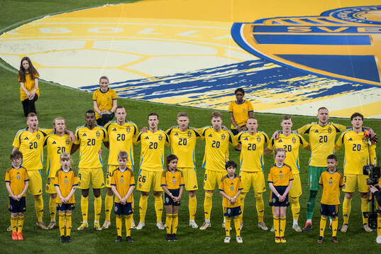 Players of Sweden wearing jersey number 20, honouring