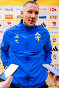 Goalkeeper Robin Olsen of Sweden
