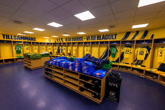 The dressing room of Sweden