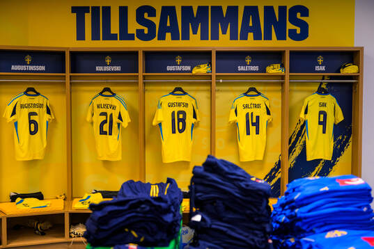 Jerseys of Ludwig Augustinsson, Dejan Kulusevski, Samuel