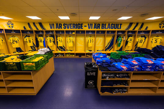 The dressing room of Sweden