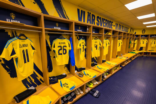Jerseys of Anthony Elanga, Simon Olsson, Jens Cajuste, Isak