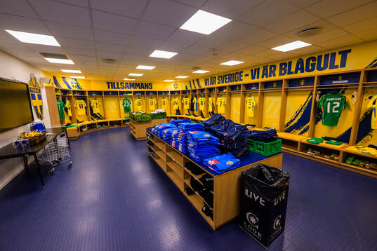 The dressing room of Sweden