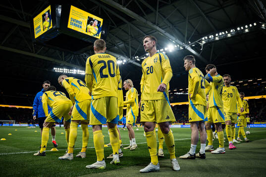 Simon Olsson of Sweden wearing jersey number 20, honouring