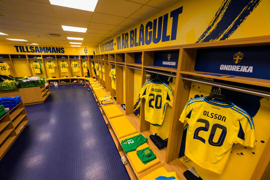 Jerseys of hospitalized Swedish player Kristoffer Olsson