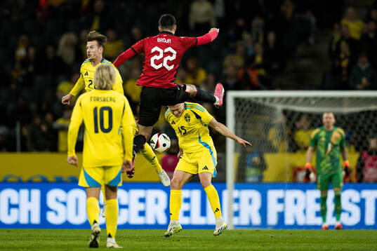Simon Olsson of Sweden and Ivan Balliu of Albania