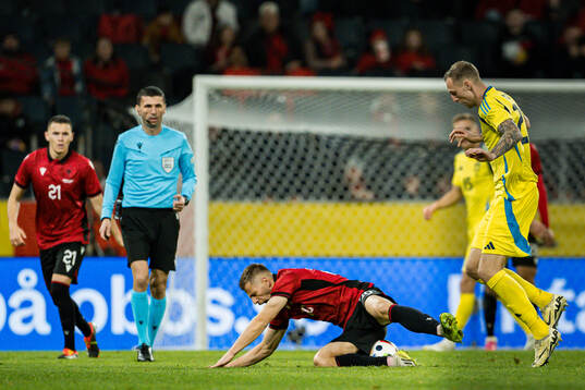 Ylber Ramadani of Albania and Gustaf Nilsson of Sweden