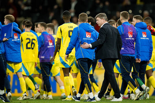 Head coach Jon Dahl Tomasson of Sweden