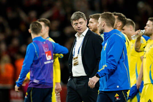 Head coach Jon Dahl Tomasson of Sweden