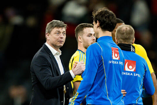 Head coach Jon Dahl Tomasson of Sweden