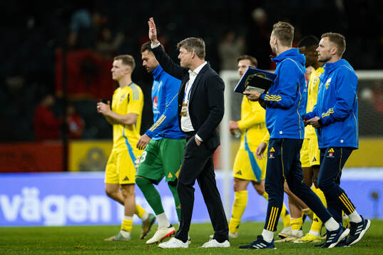 Head coach Jon Dahl Tomasson of Sweden
