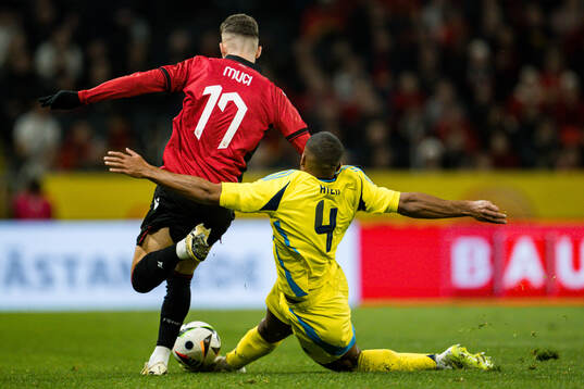 Isak Hien of Sweden and Ernest Muci of Albania