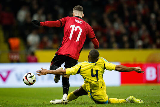 Isak Hien of Sweden and Ernest Muci of Albania