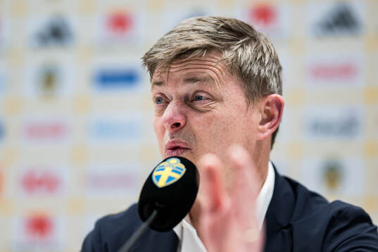 Head coach Jon Dahl Tomasson of Sweden