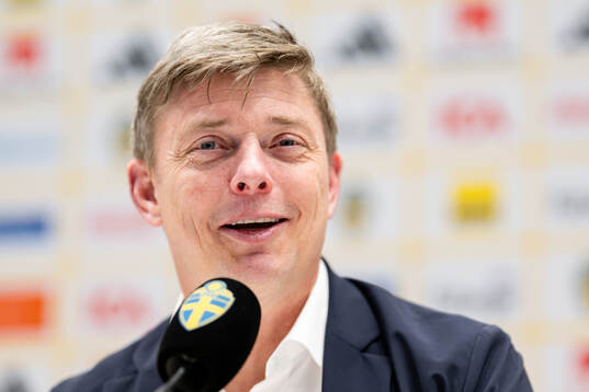 Head coach Jon Dahl Tomasson of Sweden