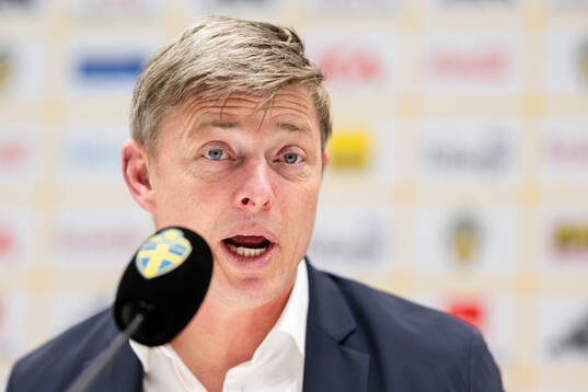Head coach Jon Dahl Tomasson of Sweden