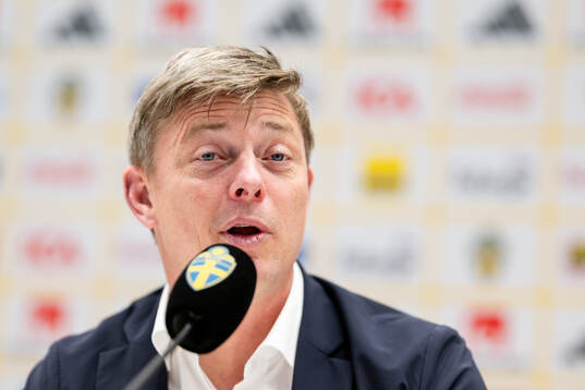 Head coach Jon Dahl Tomasson of Sweden