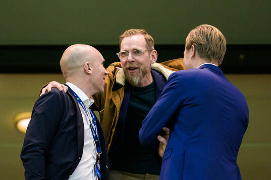 Simon Åström, president Svensk Elitfotboll, and Jakob