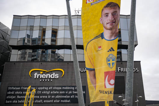 Dejan Kulusevski of Sweden is shown