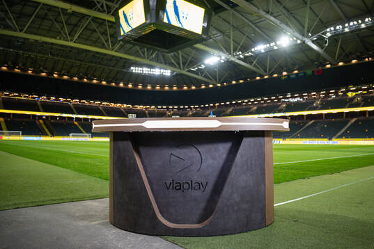 The studio of Swedish broadcaster Viaplay