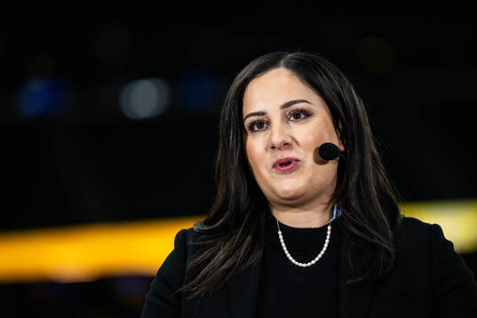 Jennifer Kücükaslan of Swedish broadcaster Viaplay