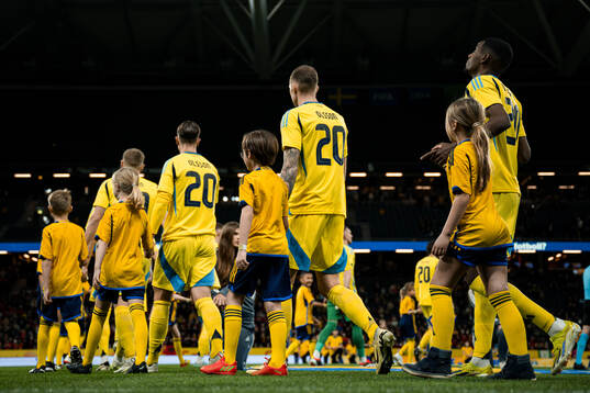 Players of Sweden wearing jersey number 20, honouring