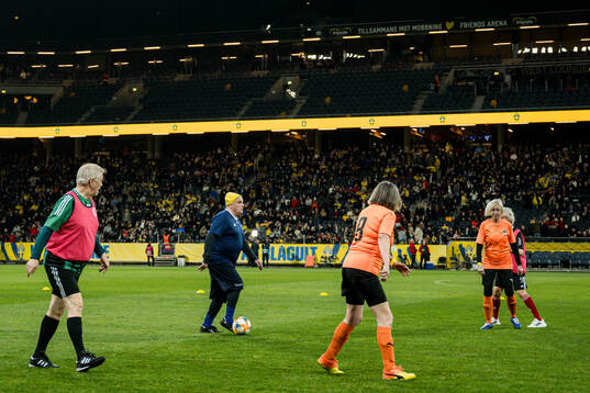Walking Football in half time