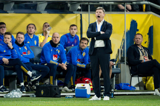 Head coach Jon Dahl Tomasson of Sweden