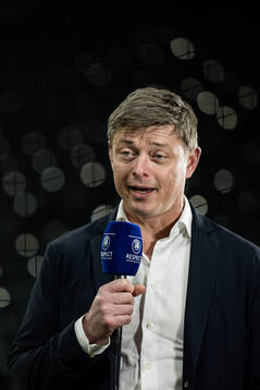 Head coach Jon Dahl Tomasson of Sweden in the Viaplay Studio
