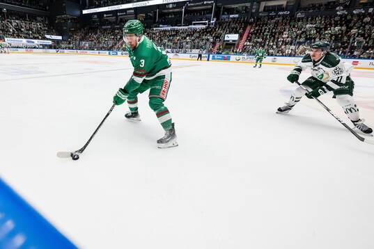 Rögles Michael Kapla och Färjestads Joakim Nygård