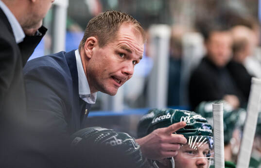 Färjestads tränare Thomas Mitell