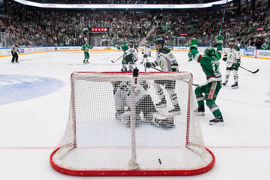 Rögles Michael Kapla och Brady Ferguson jublar