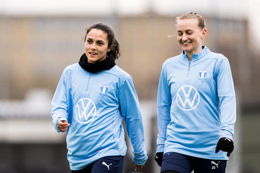Malmö FFs Mafalda Barboz och Sofia Wännerdahl