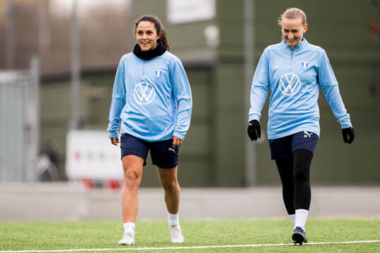 Malmö FFs Mafalda Barboz och Sofia Wännerdahl