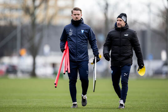 Malmö FFs assisterande tränare Theodor Olsson och