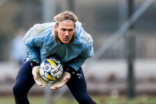 Malmö FFs målvakt Johan Dahlin