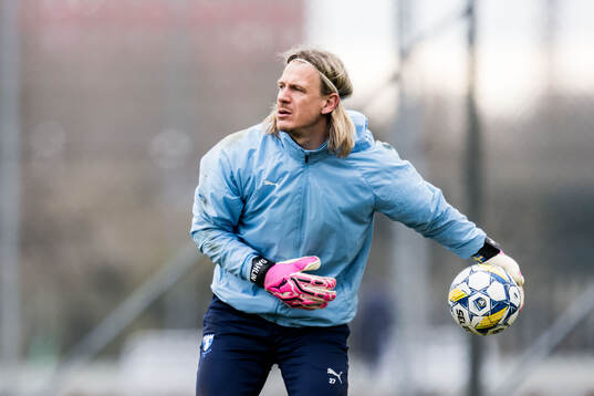 Malmö FFs målvakt Johan Dahlin