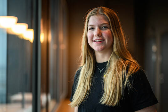 Ebba Hedqvist of Sweden poses for a portrait at a press