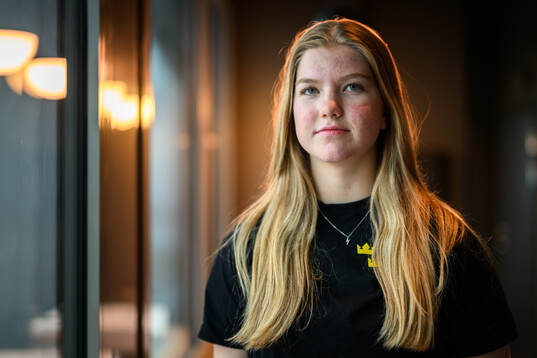 Ebba Hedqvist of Sweden poses for a portrait at a press