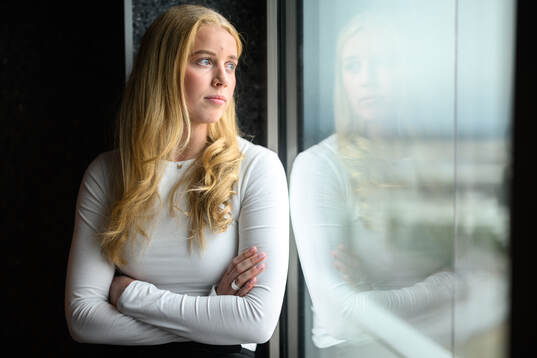 Emma Forsgren of Sweden poses for a portrait at a press